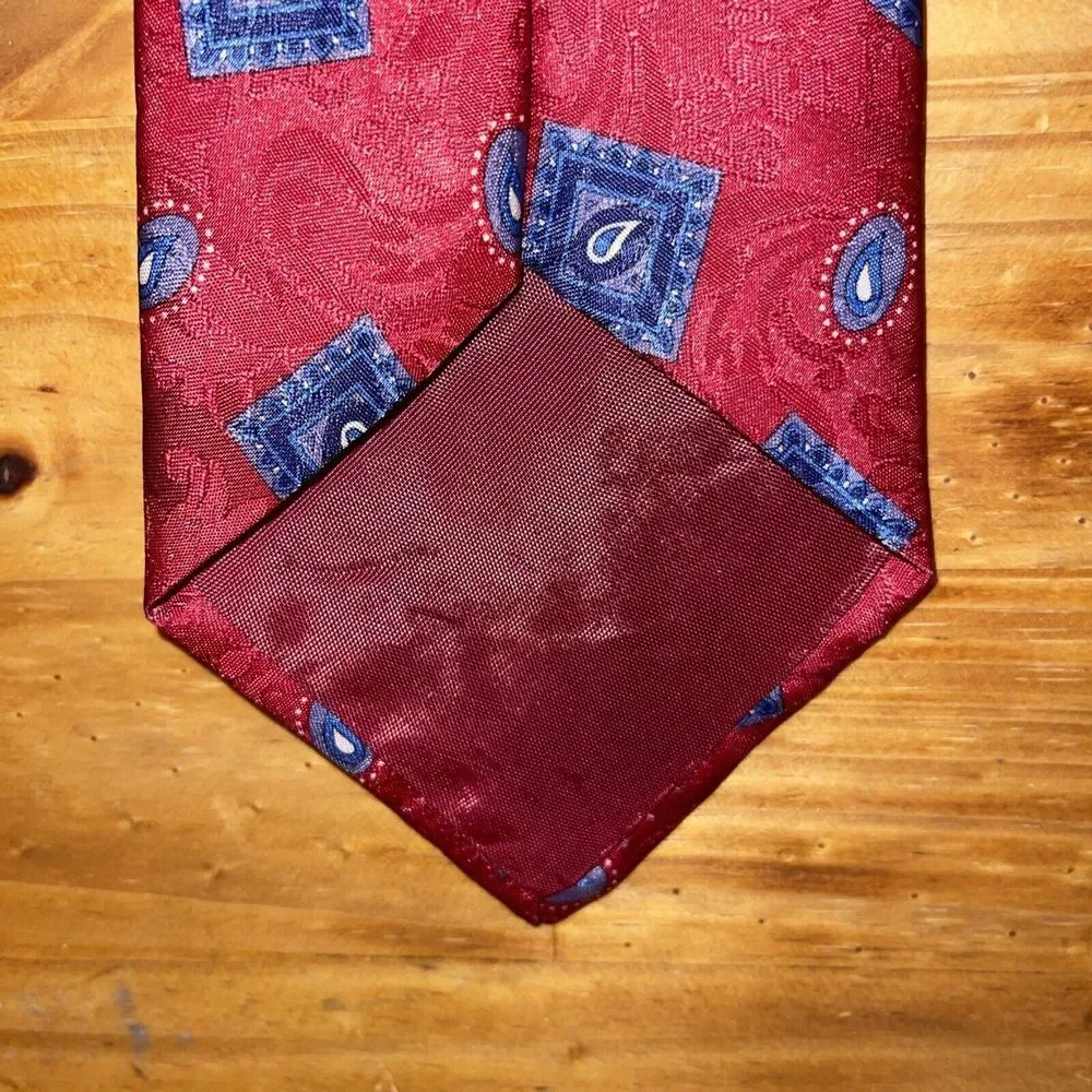 Executive Collection‎ Neck Tie Men Res Paisley Business Weddings Made In USA
